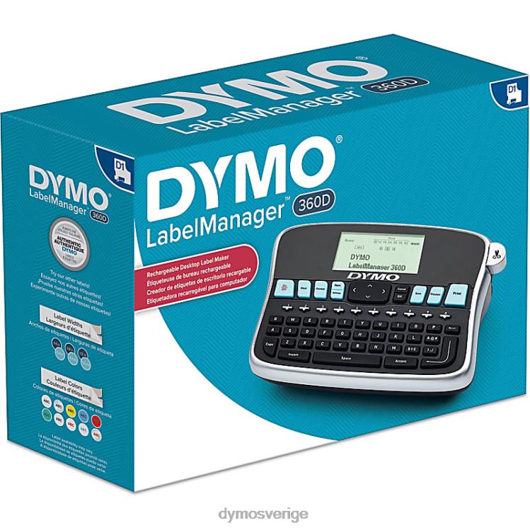 DYMO labelmanager 360d uppladdningsbar bordsetikettmaskin B4VJ15 labelmanager