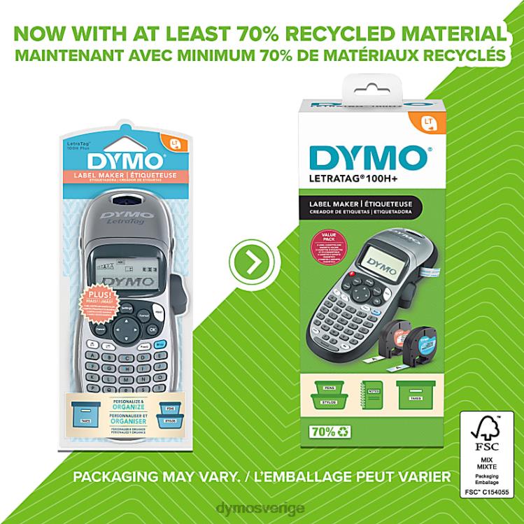 DYMO letratag lt-100h plus handhållen etikettmaskin B4VJ8 etikettmaskin